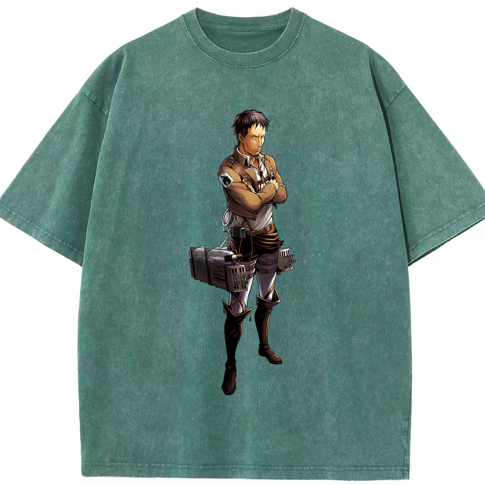 （画像用） 進撃の巨人 Attack on Titan 綿100% ヴィンテージ風 半袖Tシャツ（フロントプリント）